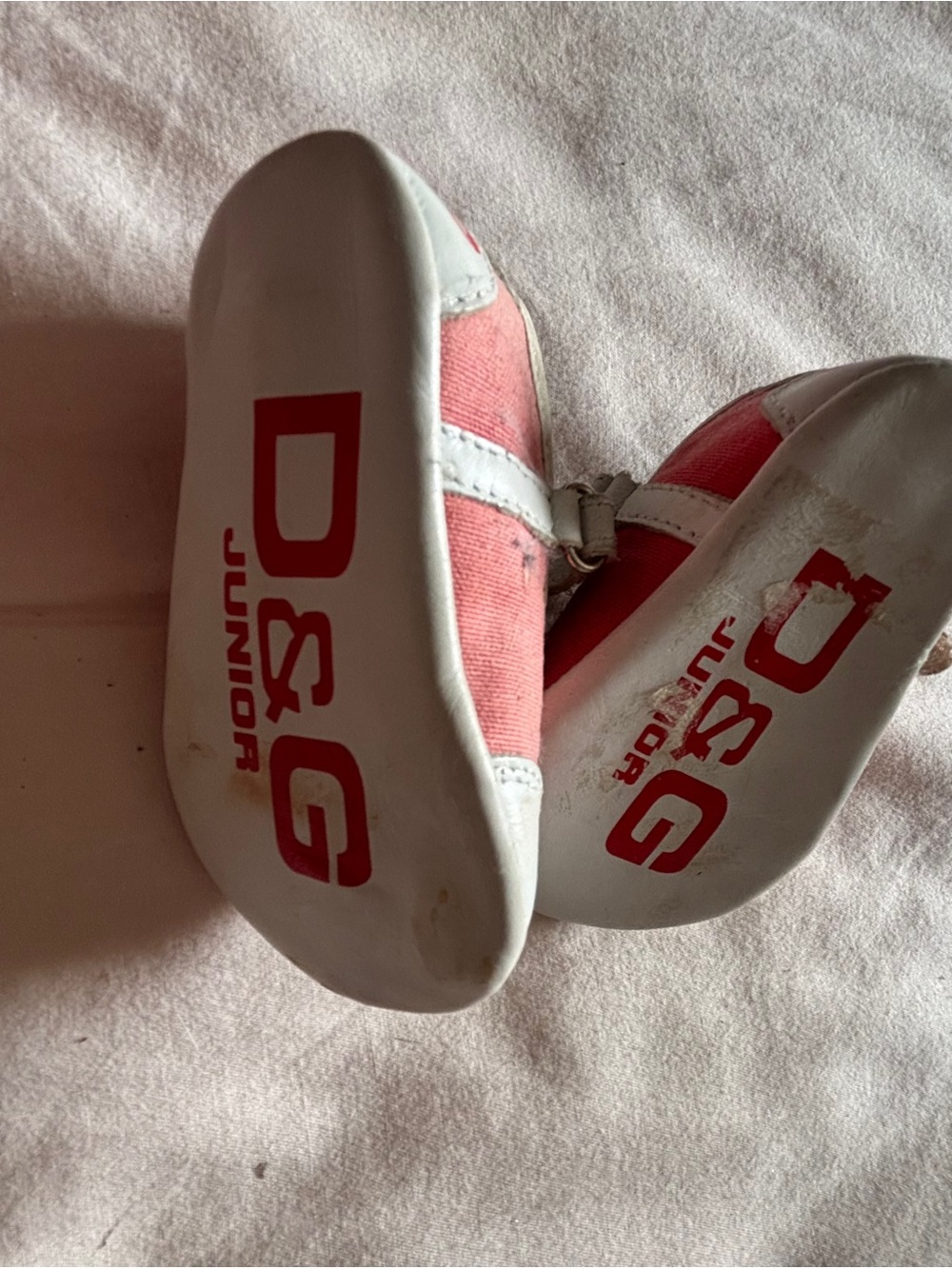D&G Faded Red Baby Shoes